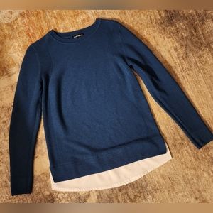 ** 2/$20 ** Hilary Radley Faux Layered Rib-Knit Crew Neck Pullover